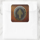 USSOCOM-Symbol Quadratischer Aufkleber (Tasche)
