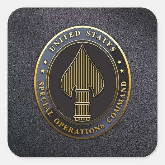 USSOCOM-Symbol Quadratischer Aufkleber (Vorderseite)