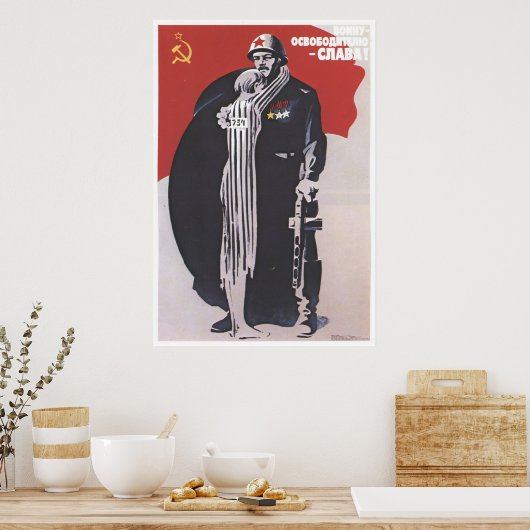 USSR CCCP Cold War Soviet Union Propaganda Posters Poster (Küche)