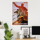 USSR CCCP Cold War Soviet Union Propaganda Posters Poster (Heimbüro)