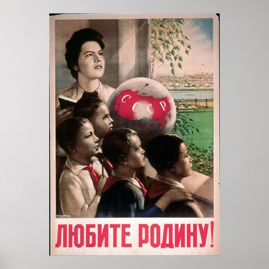 USSR CCCP Cold War Soviet Union Propaganda Posters Poster (Vorne)