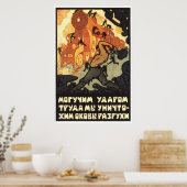USSR CCCP Cold War Soviet Union Propaganda Posters Poster (Küche)