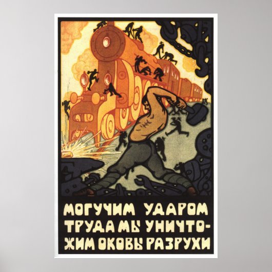 USSR CCCP Cold War Soviet Union Propaganda Posters Poster (Vorne)