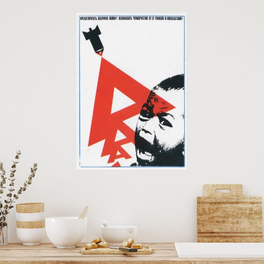 USSR CCCP Cold War Soviet Union Propaganda Posters Poster (Küche)