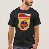 USSR-ČSSR Soyuz 28 Interkosmos Auftrag-Flecken T-Shirt (Vorderseite)