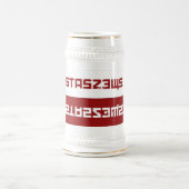 Ustaszewski Weiß Stein Bierglas (Mittel)
