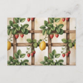 ustic Citrus Strawberry Diapper Raffle Begleitkarte (Rückseite)