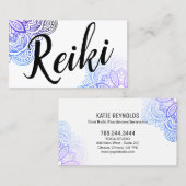 Usui Reiki Practitioner/Instructor Business Card Visitenkarte (Vorne/Hinten)