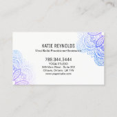 Usui Reiki Practitioner/Instructor Business Card Visitenkarte (Rückseite)