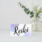 Usui Reiki Practitioner/Instructor Business Card Visitenkarte (Stehend Vorderseite)