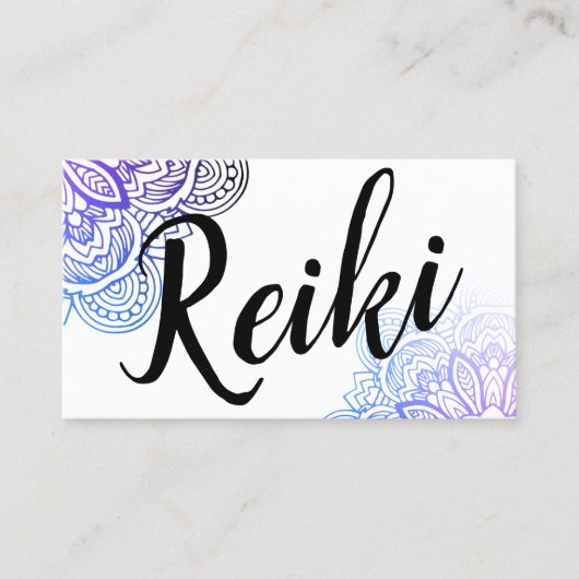 Usui Reiki Practitioner/Instructor Business Card Visitenkarte (Vorderseite)