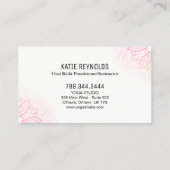 Usui Reiki Practitioner/Instructor Business Card Visitenkarte (Rückseite)