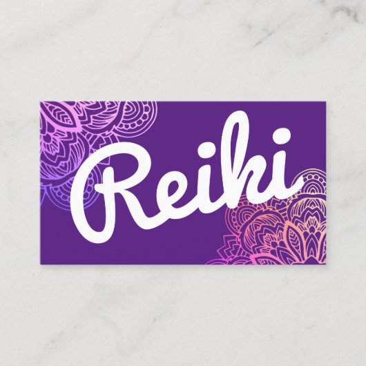 Usui Reiki Practitioner/Instructor Business Card Visitenkarte (Vorderseite)