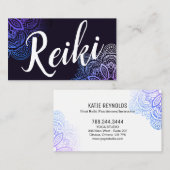 Usui Reiki Practitioner/Instructor Business Card Visitenkarte (Vorne/Hinten)