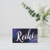 Usui Reiki Practitioner/Instructor Business Card Visitenkarte (Stehend Vorderseite)