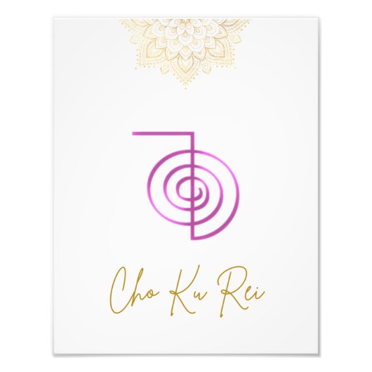 Usui Reiki Symbol - Cho Ku Rei Fotodruck (Vorne)