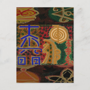 USUI REIKI-Symbole Postkarte