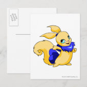 Usul Blue Postkarte (Vorne/Hinten)