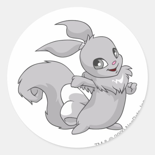 Usul Silver Runder Aufkleber (Vorderseite)