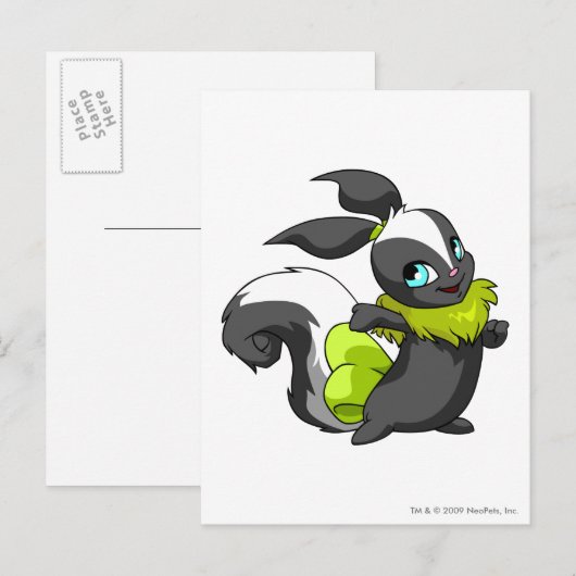 Usul Skunk Postkarte (Vorne/Hinten)