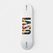 USVI Jungfrau Islands Flag St. Croix Madras Skateboard (Vorne)