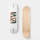 USVI Jungfrau Islands Flag St. Thomas Madras Skateboard (Vorderseite)