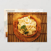 Uszka - Polnische Knödel Postkarte (Vorne/Hinten)