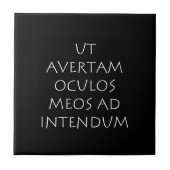 Ut avertam oculos meos ad intendum fliese (Vorderseite)