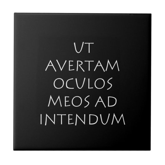 Ut avertam oculos meos ad intendum fliese (Vorderseite)