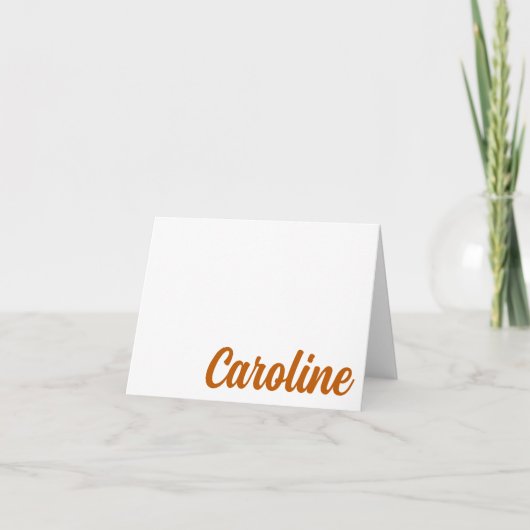 UT Longhorns Hook sie! Personalisierte Dankeskarte (Vorderseite)