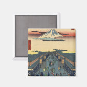 Utagawa Ando Hiroshige - Suruga-Cho Magnet (Vorderseite/Rückseite)