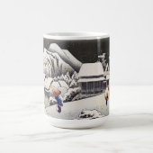 Utagawa Hiroshige - Abend Snow bei Kanbara Kaffeetasse (Mittel)