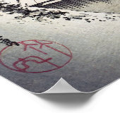 Utagawa Hiroshige - Abend Snow bei Kanbara Poster (Ecke)