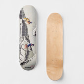 Utagawa Hiroshige - Abend Snow bei Kanbara Skateboard (Vorderseite)