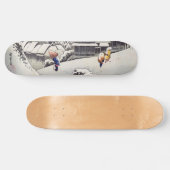 Utagawa Hiroshige - Abend Snow bei Kanbara Skateboard (Horizontal)