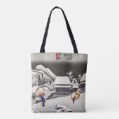 Utagawa Hiroshige - Abend Snow bei Kanbara Tasche (Rückseite)
