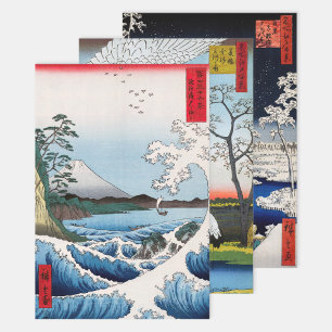 Utagawa Hiroshige - Auswahl der Meisterwerke Geschenkpapier Set