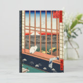 Utagawa Hiroshige - Felder in Asakusa - Rice Einladung (Stehend Vorderseite)