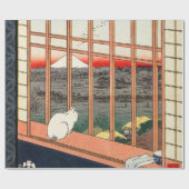 Utagawa Hiroshige - Felder in Asakusa - Rice Geschenkpapier (Flach)