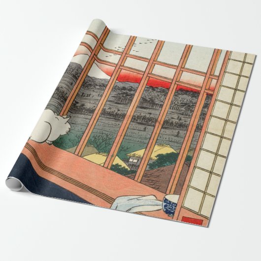 Utagawa Hiroshige - Felder in Asakusa - Rice Geschenkpapier (Ungerollt)