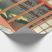 Utagawa Hiroshige - Felder in Asakusa - Rice Geschenkpapier (Ecke)