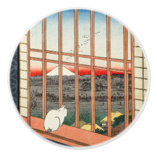 Utagawa Hiroshige - Felder in Asakusa - Rice Keramikknauf