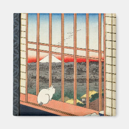 Utagawa Hiroshige - Felder in Asakusa - Rice Magnet