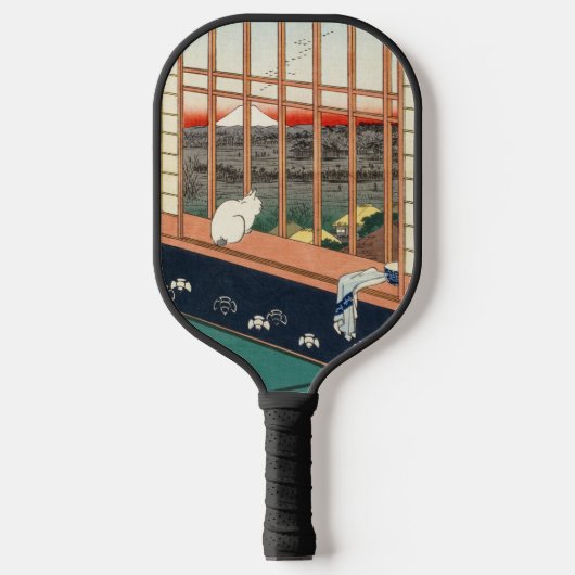 Utagawa Hiroshige - Felder in Asakusa - Rice Pickleball Schläger (Vorderseite)