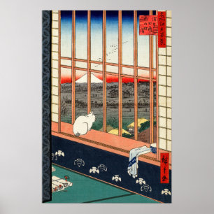 Utagawa Hiroshige - Felder in Asakusa - Rice Poster