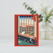 Utagawa Hiroshige - Felder in Asakusa - Rice Postkarte (Stehend Vorderseite)