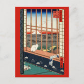Utagawa Hiroshige - Felder in Asakusa - Rice Postkarte (Vorderseite)