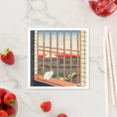 Utagawa Hiroshige - Felder in Asakusa - Rice Serviette (Beispiel)