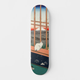 Utagawa Hiroshige - Felder in Asakusa - Rice Skateboard