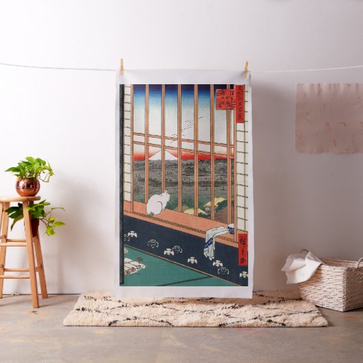 Utagawa Hiroshige - Felder in Asakusa - Rice Stoff (Beispiel)